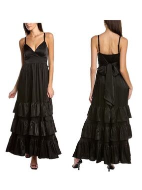the somerset maxi dress poplin halter edition Anthropologie The Somerset Maxi Dress Poplin Halter Edition Natural Motif  XL NWT